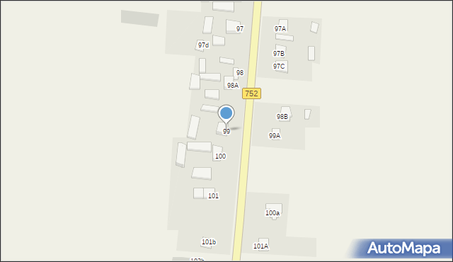 Szerzawy, Szerzawy, 99, mapa Szerzawy