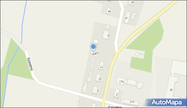 Szestno, Szestno, 11A, mapa Szestno