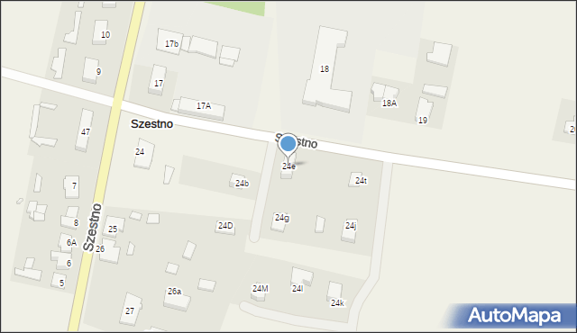 Szestno, Szestno, 24e, mapa Szestno