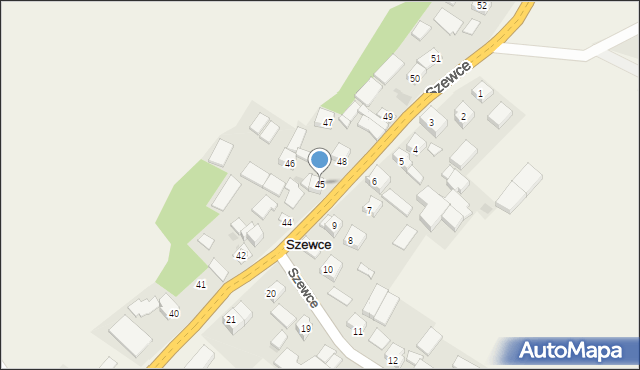 Szewce, Szewce, 45, mapa Szewce