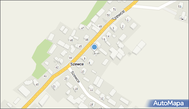 Szewce, Szewce, 7, mapa Szewce