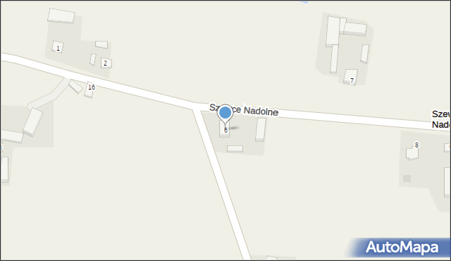 Szewce Nadolne, Szewce Nadolne, 6, mapa Szewce Nadolne