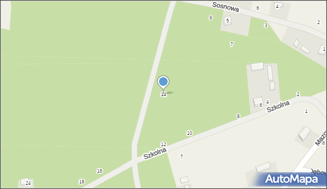 Szewnica, Szkolna, 14, mapa Szewnica