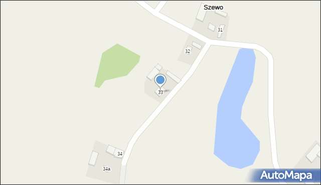 Szewo, Szewo, 33, mapa Szewo