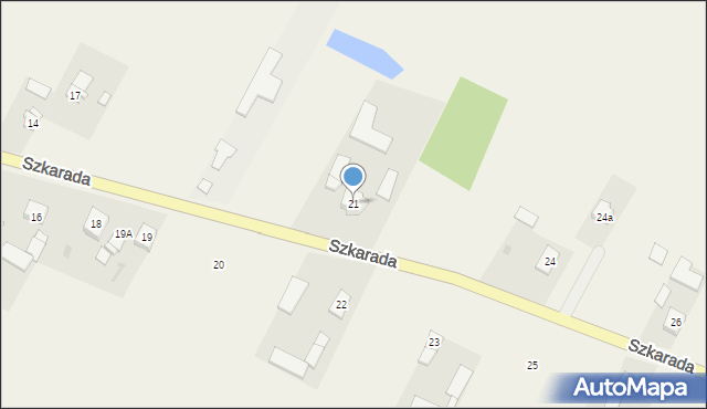 Szkarada, Szkarada, 21, mapa Szkarada