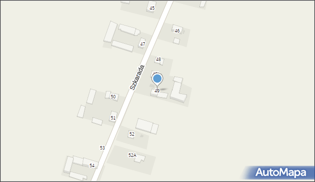 Szkarada, Szkarada, 49, mapa Szkarada