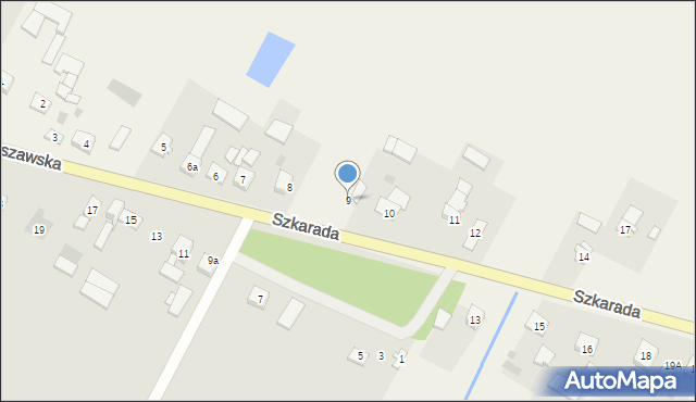 Szkarada, Szkarada, 9, mapa Szkarada