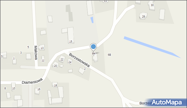 Szklana, Szklana, 6A, mapa Szklana