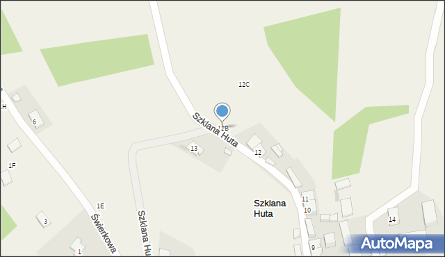 Szklana Huta, Szklana Huta, 12B, mapa Szklana Huta