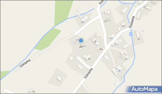 Szklarka, Szklarka, 28C, mapa Szklarka