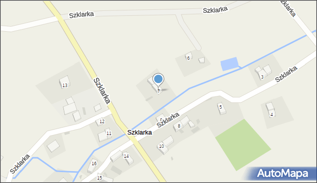 Szklarka, Szklarka, 7, mapa Szklarka