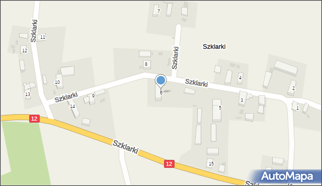 Szklarki, Szklarki, 6, mapa Szklarki