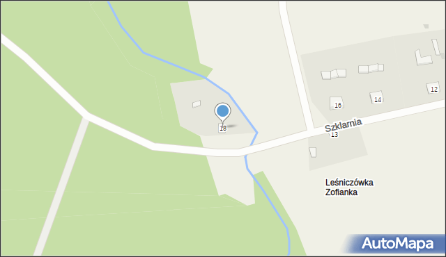 Szklarnia, Szklarnia, 18, mapa Szklarnia