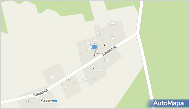 Szklarnia, Szklarnia, 6, mapa Szklarnia