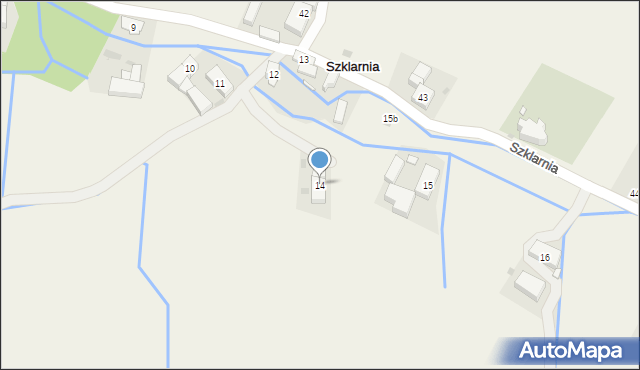 Szklarnia, Szklarnia, 14, mapa Szklarnia