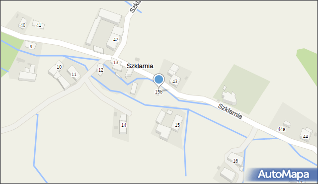 Szklarnia, Szklarnia, 15b, mapa Szklarnia