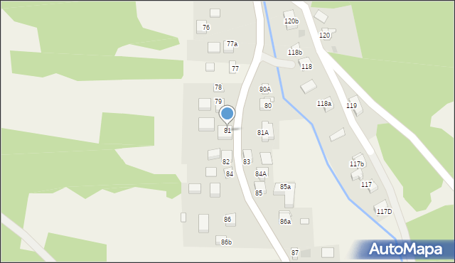 Szklary, Szklary, 81, mapa Szklary