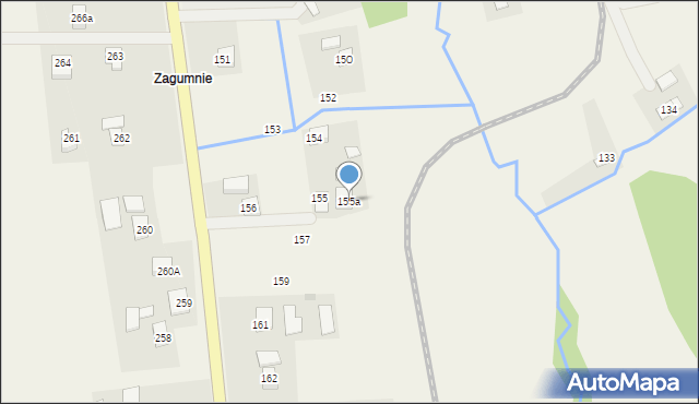 Szklary, Szklary, 155a, mapa Szklary