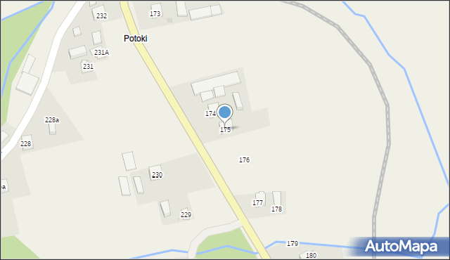 Szklary, Szklary, 175, mapa Szklary