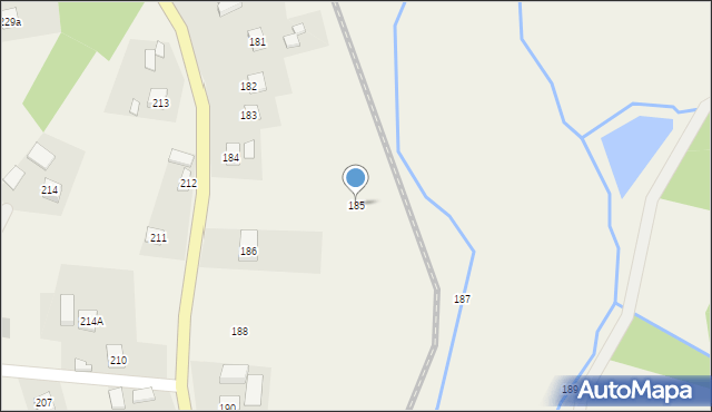 Szklary, Szklary, 185, mapa Szklary