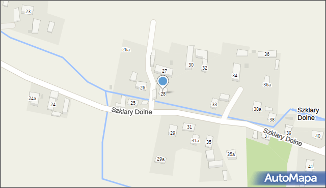 Szklary Dolne, Szklary Dolne, 28, mapa Szklary Dolne