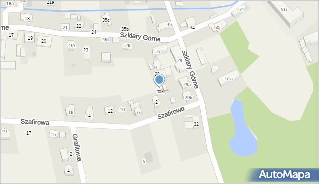 Szklary Górne, Szklary Górne, 30a, mapa Szklary Górne