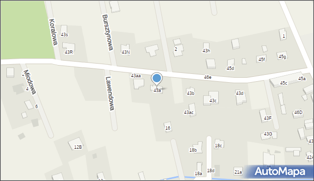 Szklary Górne, Szklary Górne, 43a, mapa Szklary Górne