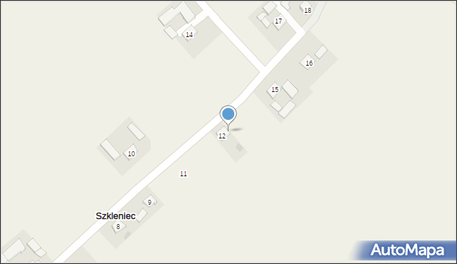 Szkleniec, Szkleniec, 13, mapa Szkleniec