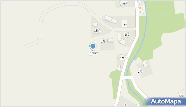 Szkodna, Szkodna, 179a, mapa Szkodna
