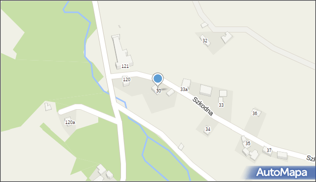 Szkodna, Szkodna, 30, mapa Szkodna