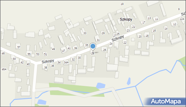 Szkopy, Szkopy, 28, mapa Szkopy