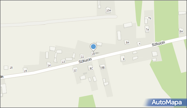 Szkucin, Szkucin, 10, mapa Szkucin