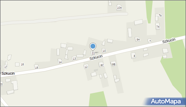 Szkucin, Szkucin, 11, mapa Szkucin