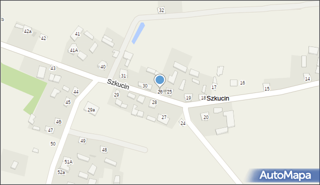 Szkucin, Szkucin, 26, mapa Szkucin