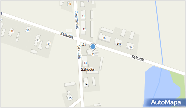 Szkudła, Szkudła, 35, mapa Szkudła