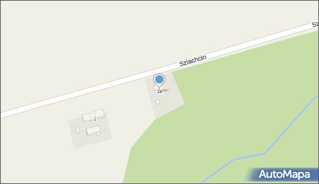 Szlachcin, Szlachcin, 1a, mapa Szlachcin