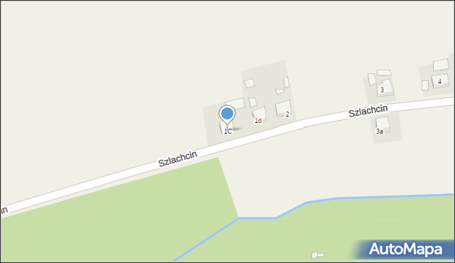 Szlachcin, Szlachcin, 1C, mapa Szlachcin