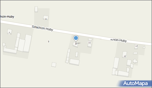 Szlachcin-Huby, Szlachcin-Huby, 10, mapa Szlachcin-Huby