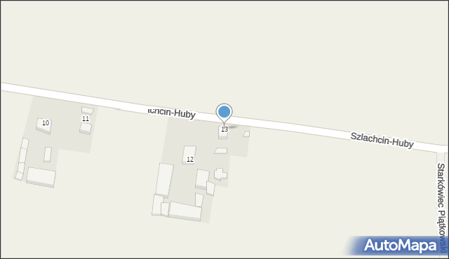 Szlachcin-Huby, Szlachcin-Huby, 13, mapa Szlachcin-Huby