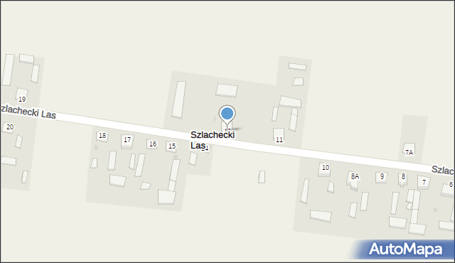 Szlachecki Las, Szlachecki Las, 13, mapa Szlachecki Las