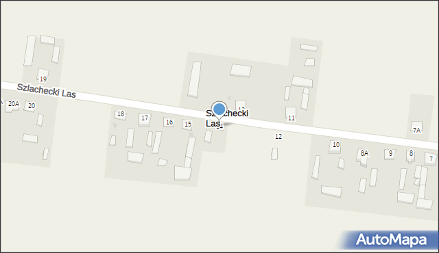 Szlachecki Las, Szlachecki Las, 14, mapa Szlachecki Las