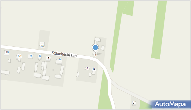 Szlachecki Las, Szlachecki Las, 3, mapa Szlachecki Las