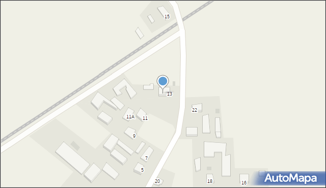 Szlagnowo, Szlagnowo, 13A, mapa Szlagnowo