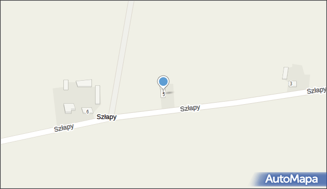 Szłapy, Szłapy, 5, mapa Szłapy