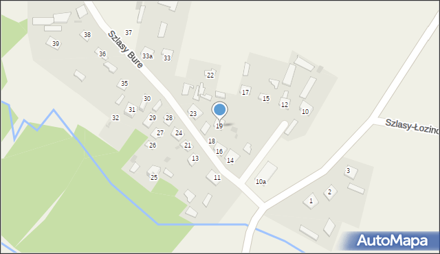 Szlasy Bure, Szlasy Bure, 19, mapa Szlasy Bure