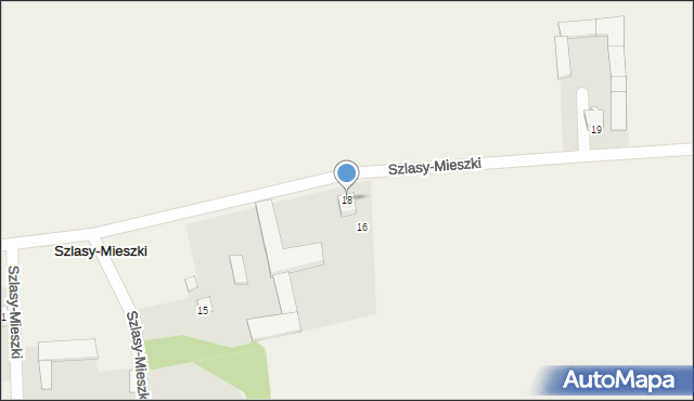Szlasy-Mieszki, Szlasy-Mieszki, 18, mapa Szlasy-Mieszki