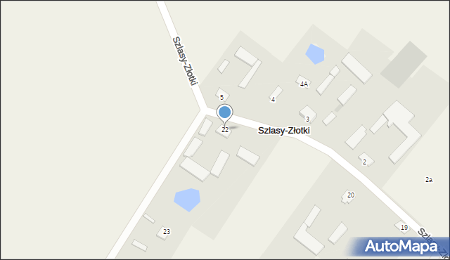 Szlasy-Złotki, Szlasy-Złotki, 22, mapa Szlasy-Złotki