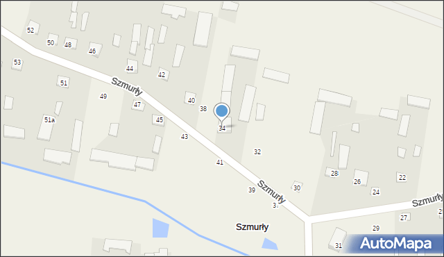 Szmurły, Szmurły, 34, mapa Szmurły