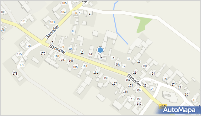 Szonów, Szonów, 15, mapa Szonów