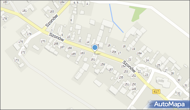 Szonów, Szonów, 162, mapa Szonów